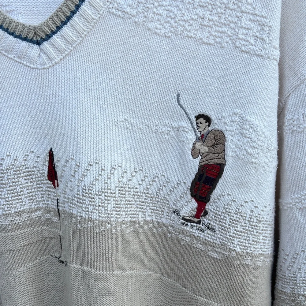 Vintage Pinnacle Collection golf sweater size XXL (fits XL) - Picture 4 of 8